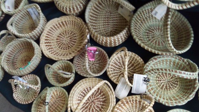 sweetgrass baskets in Charleston, SC