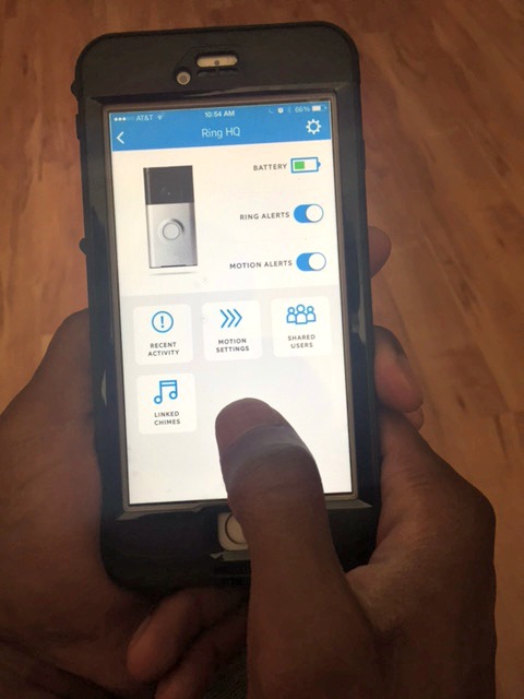 Ring Video Doorbell Security app