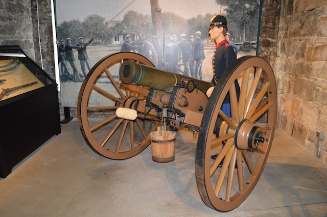 Casemate Museum Display Hampton Virginia