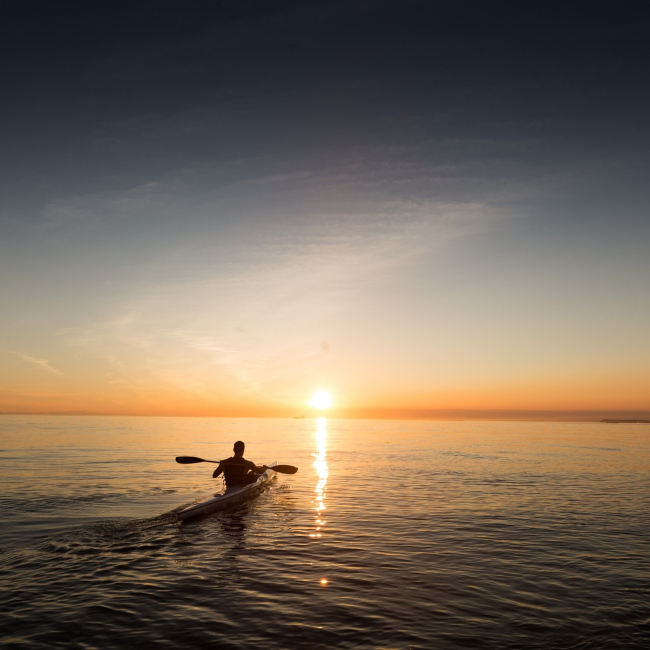 kayak fishing in charleston sc sunset